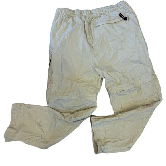 Men's Guide Series Pants Khaki Convertible Zip Off Cargo Hiking Size 44x30 - Picture 6 of 9